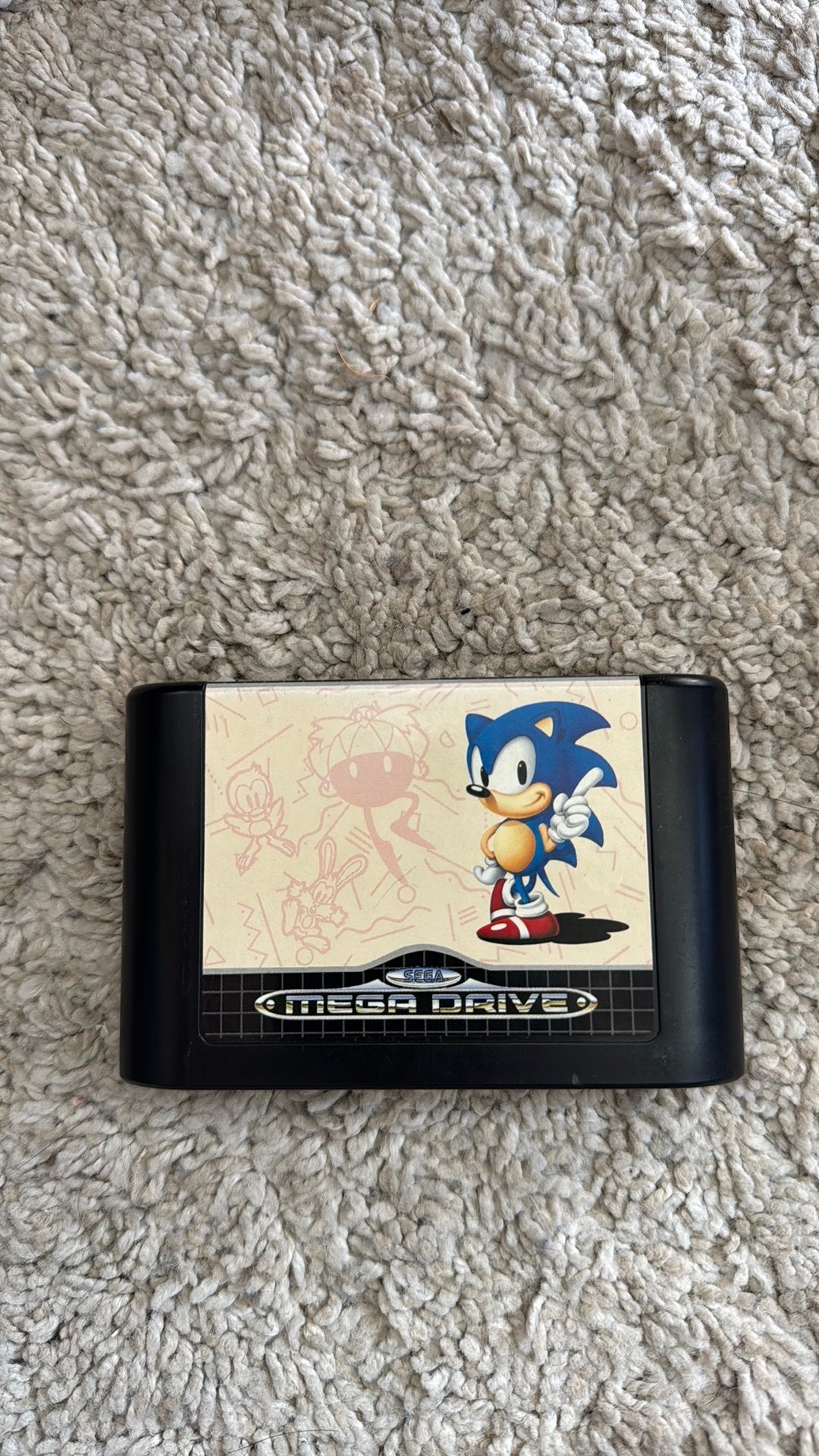 Sonic the hedgehog sega mega drive, Avontuur en Actie, 1 speler, Ophalen of Verzenden, Zo goed als nieuw