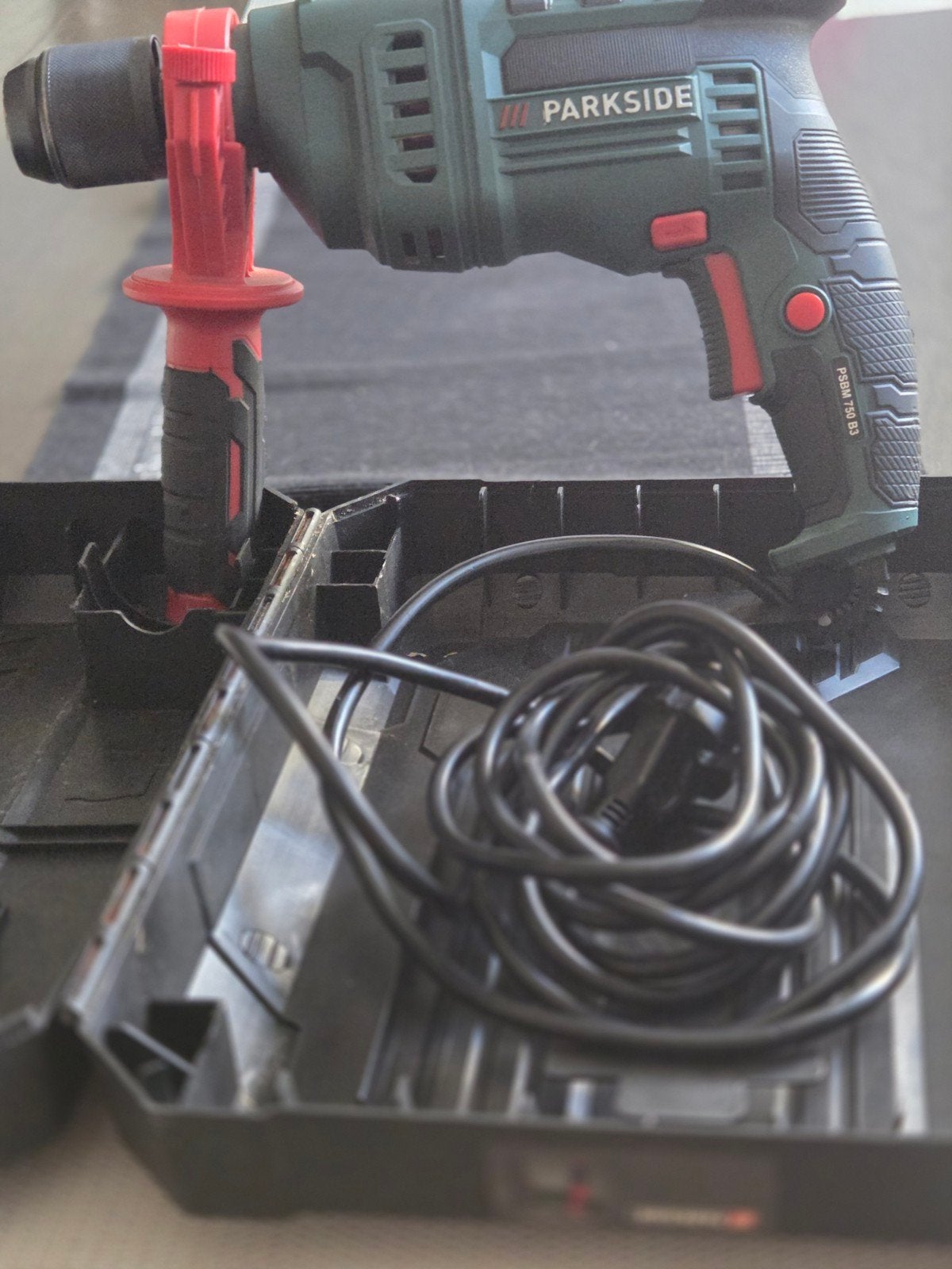 Parkside Klopboormachine PSBM 750 B3 met koffer, Klopboormechanisme, Ophalen, Boormachine, Gebruikt