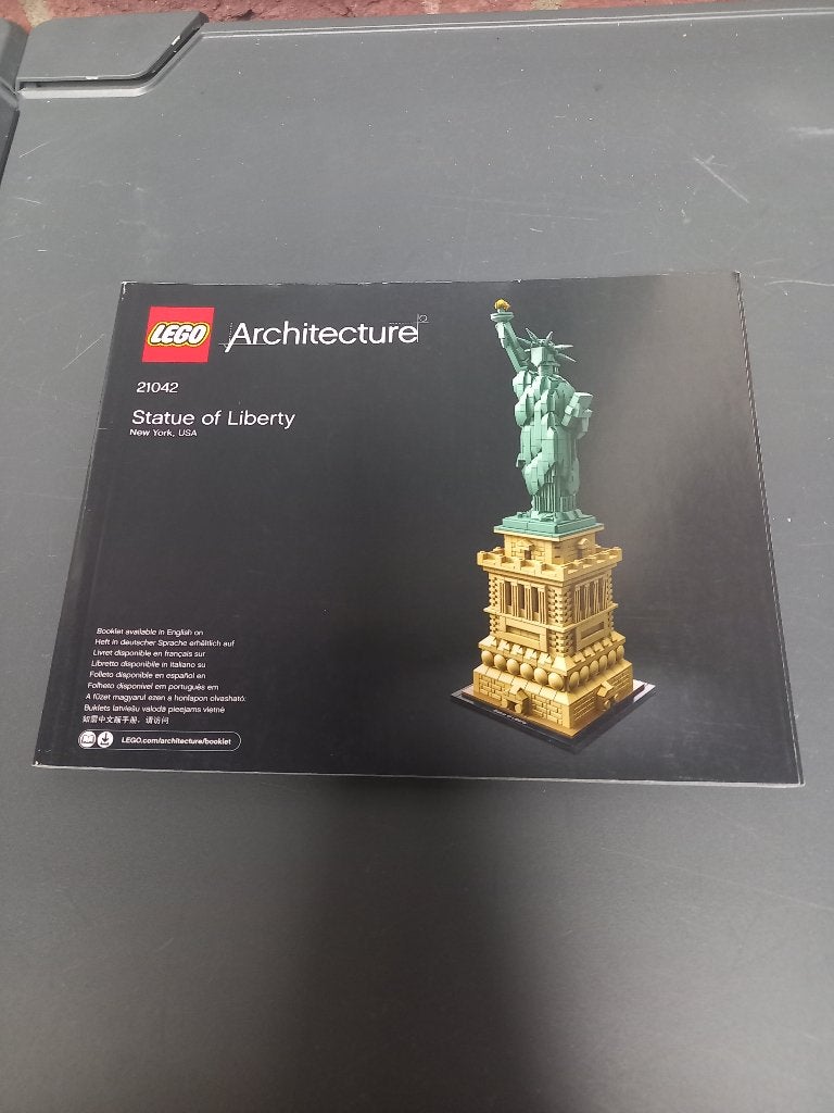 lego 21042 statue liberty instructieboek serie architecture, Lego, Accessoire, Architecture, Ophalen of Verzenden