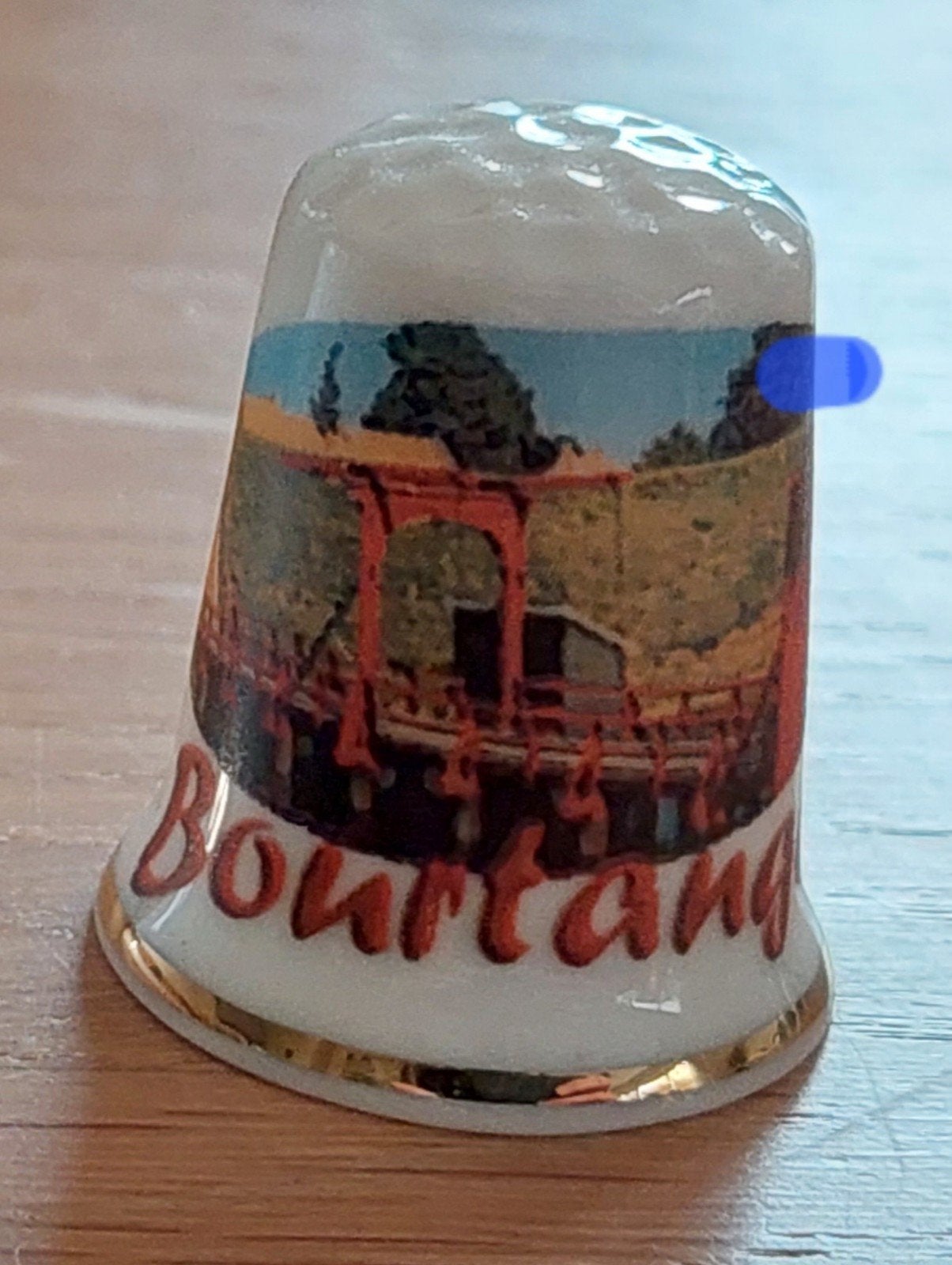 Vingerhoedje Bourtange, Verzamelen, Vingerhoedjes, Ophalen of Verzenden, Zo goed als nieuw, Porselein, Nederland