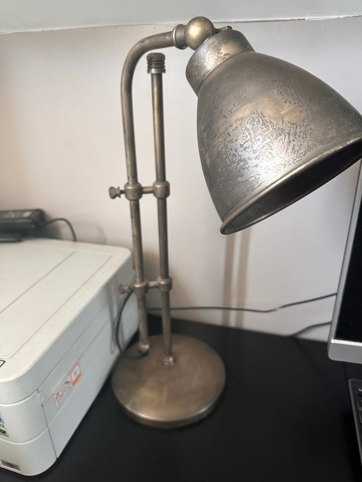 Verstelbare Bureaulamp - Oud Zilver, Ophalen