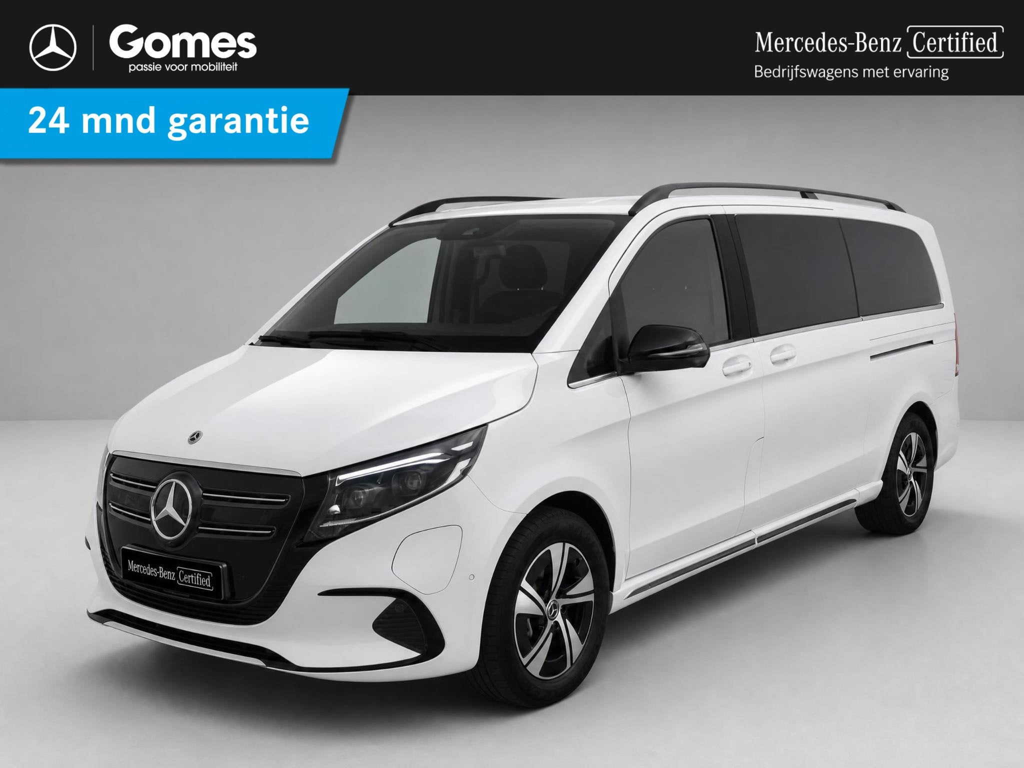 Mercedes-Benz EQV 300 L3 90 kWh | Burmester | Rijassistentie, Auto's, Bestelauto's, Gebruikt, Zwart, Automatische klimaatregeling