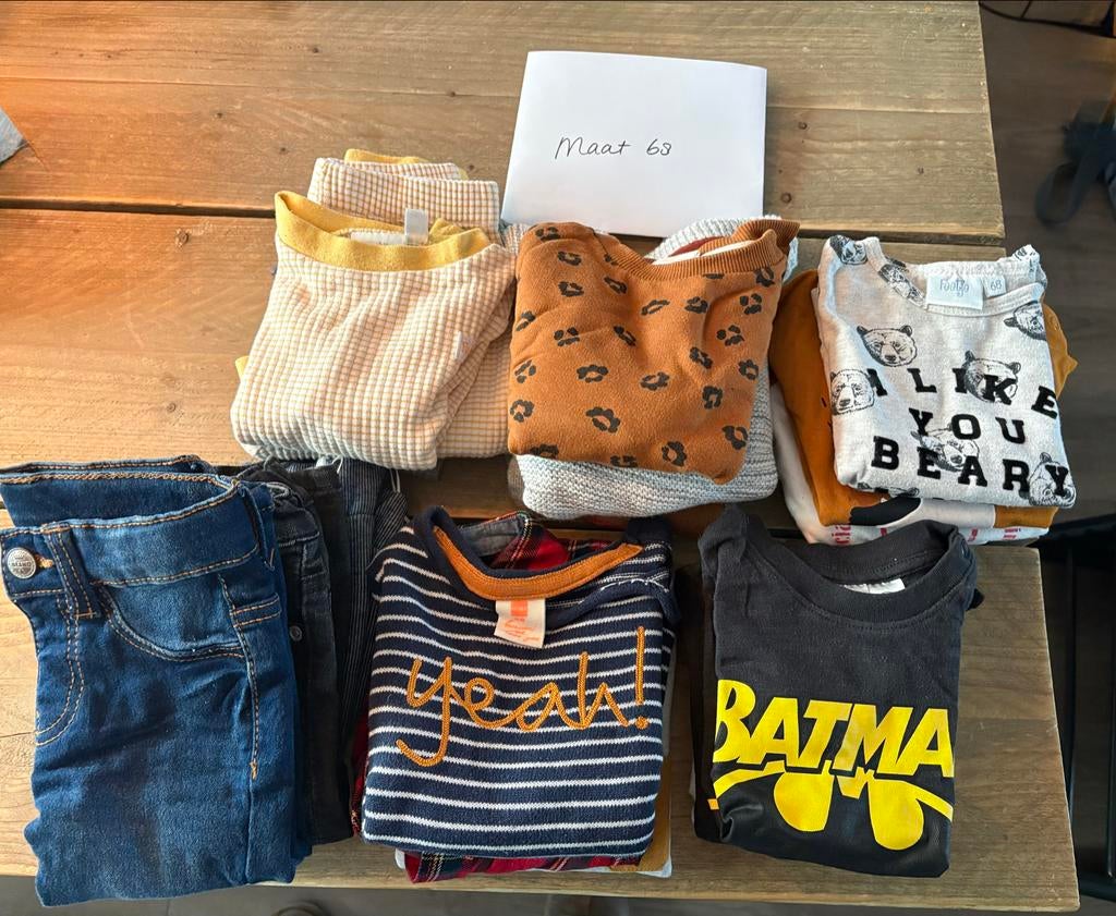 Kledingpakket Maat 68 - Jongenskleding, Kinderen en Baby's, Babykleding | Maat 68, Ophalen, Gebruikt, Jongetje, Broekje