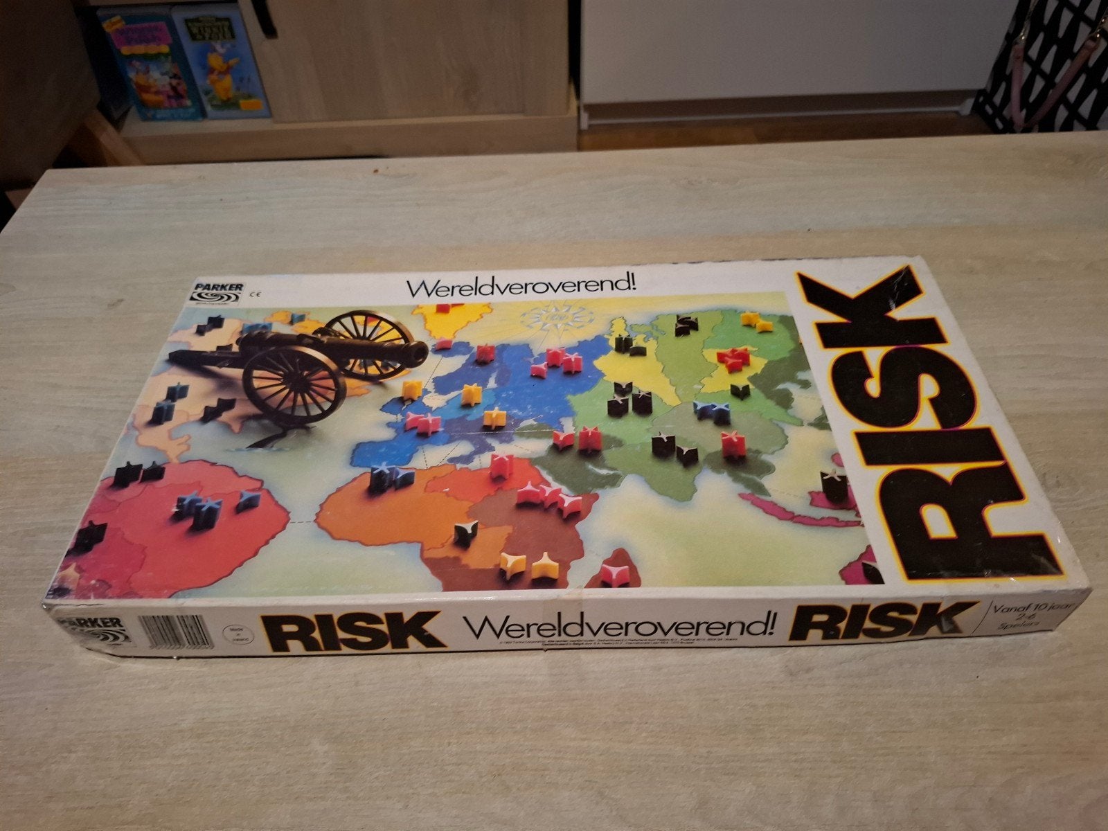 Risk Bordspel - Wereldveroverend Strategisch Spel, Parker, Gebruikt, Vijf spelers of meer, Ophalen of Verzenden