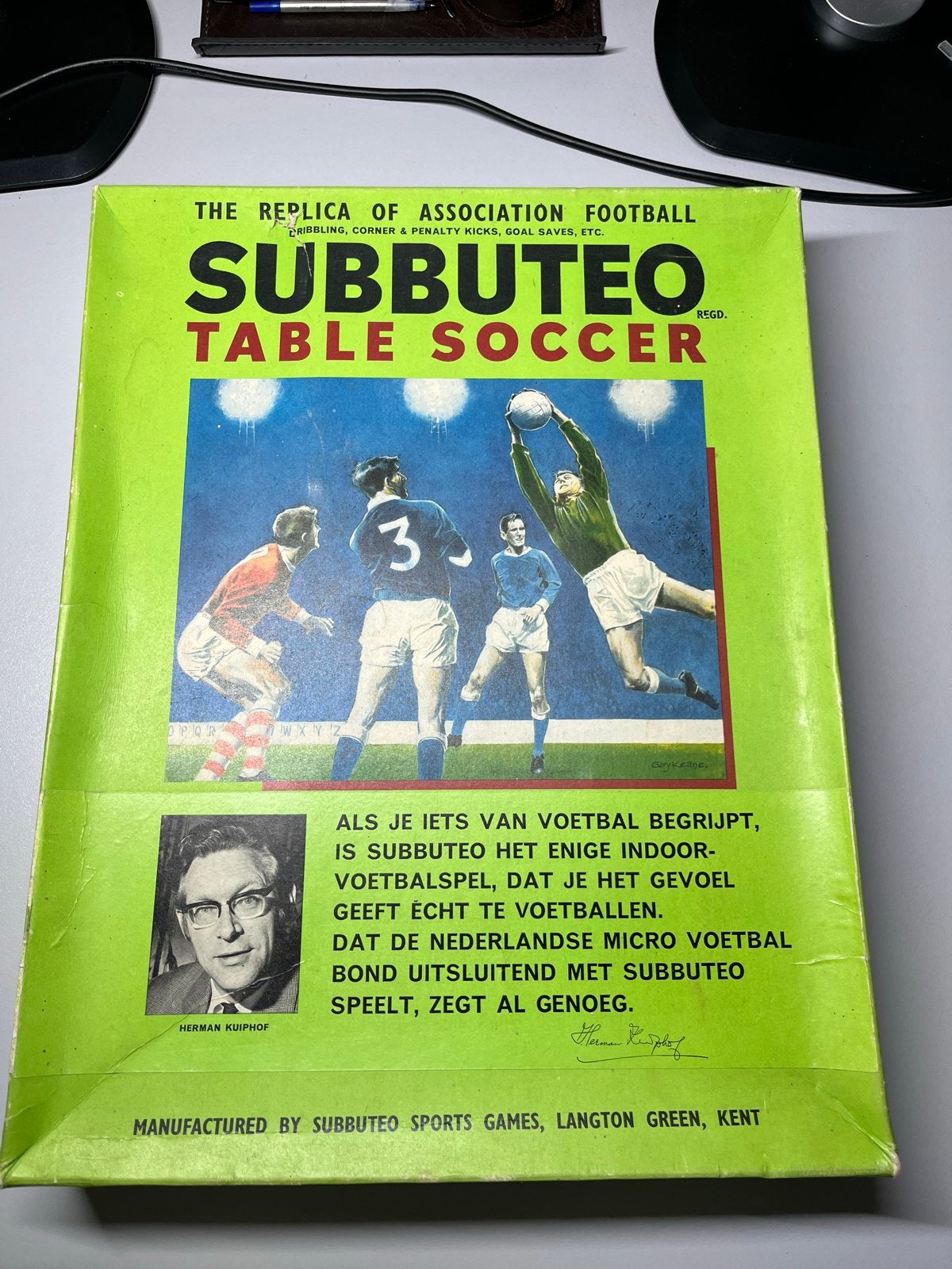 Subbuteo compleet in topstaat - Collectorsitem, Een of twee spelers, Ophalen of Verzenden, Zo goed als nieuw