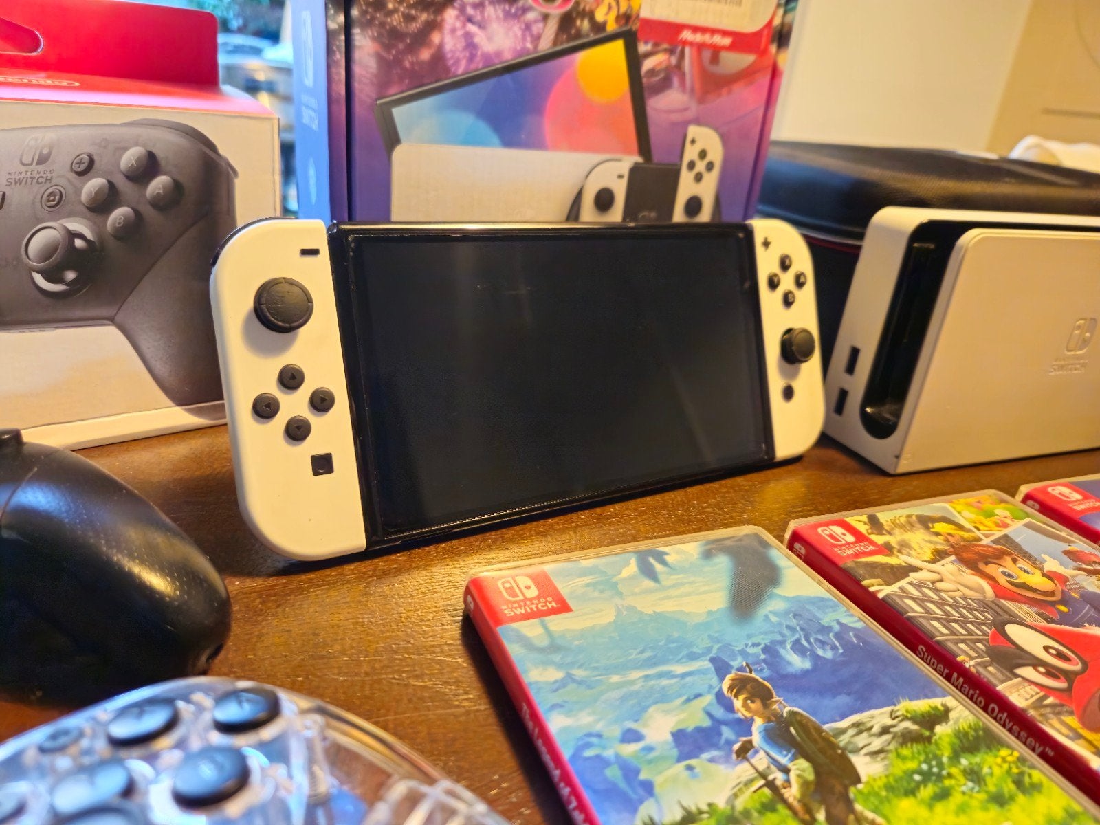 Nintendo Switch OLED BUNDEL, Switch OLED, Met games, Met 2 controllers, Ophalen of Verzenden