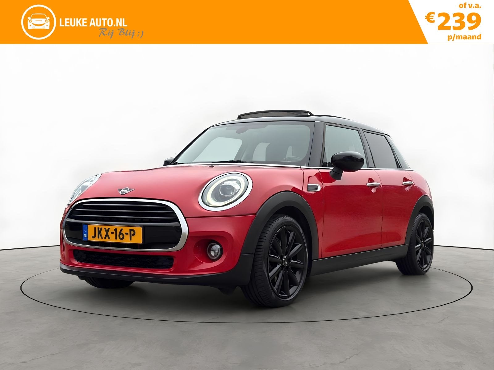 MINI Cooper 1.5 Cooper 136PK Automaat 5-Deurs Chili JCW Pano, Verwarmde buitenspiegels, 136 pk, Gebruikt, Bedrijf