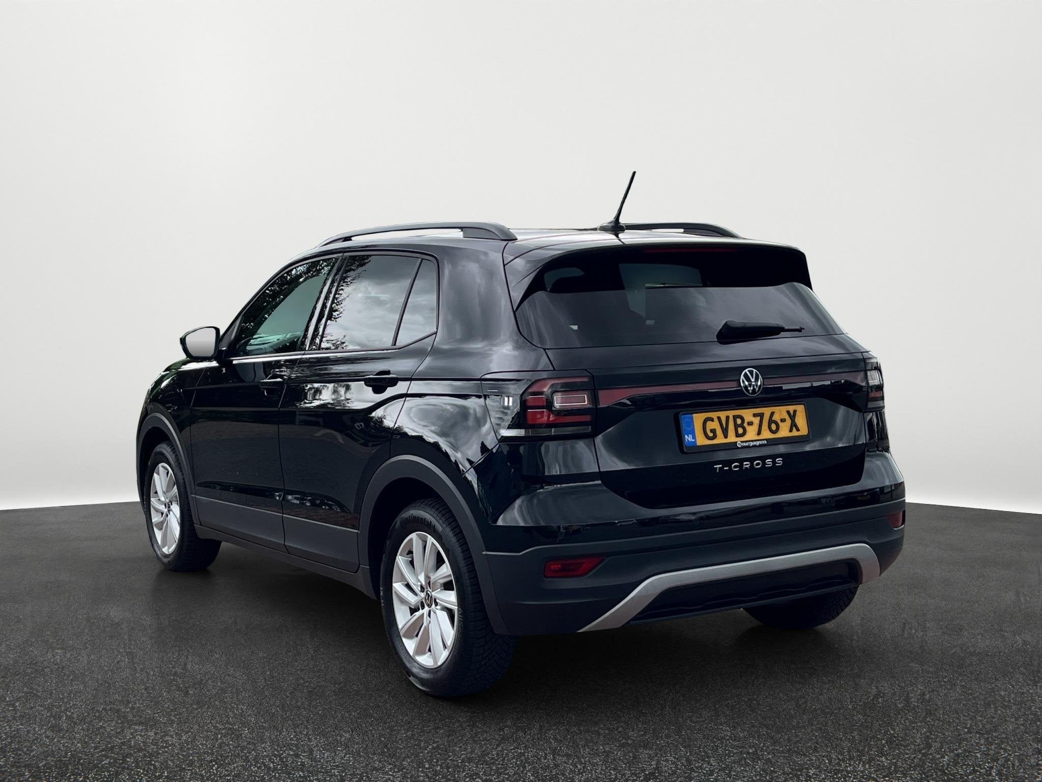Volkswagen T-Cross 1.0 TSI Style | 110Pk | Automaat | Stoelv, Auto's, Gebruikt, Euro 6, Automatische klimaatregeling, Zwart
