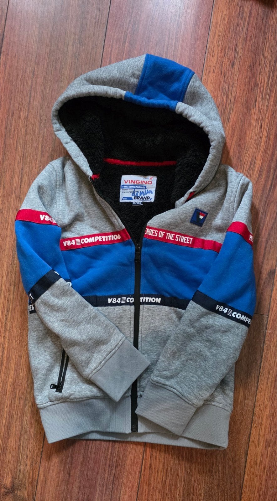 Vingino teddy vest / tussenjas – Maat 140 – ZO GOED ALS NIEU, Ophalen of Verzenden, Zo goed als nieuw, Jongen, Trui of Vest