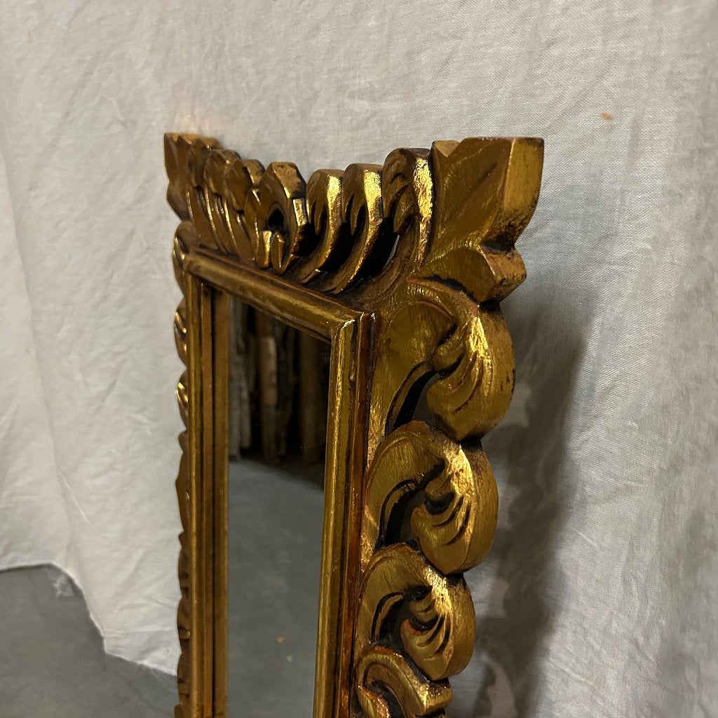 barok spiegel goud met lijst 60 x 40 cm - Gratis Bezorgd, TTM Wonen, Meubels – (Perzische) Tapijten en Woonaccessoires, Minder dan 50 cm