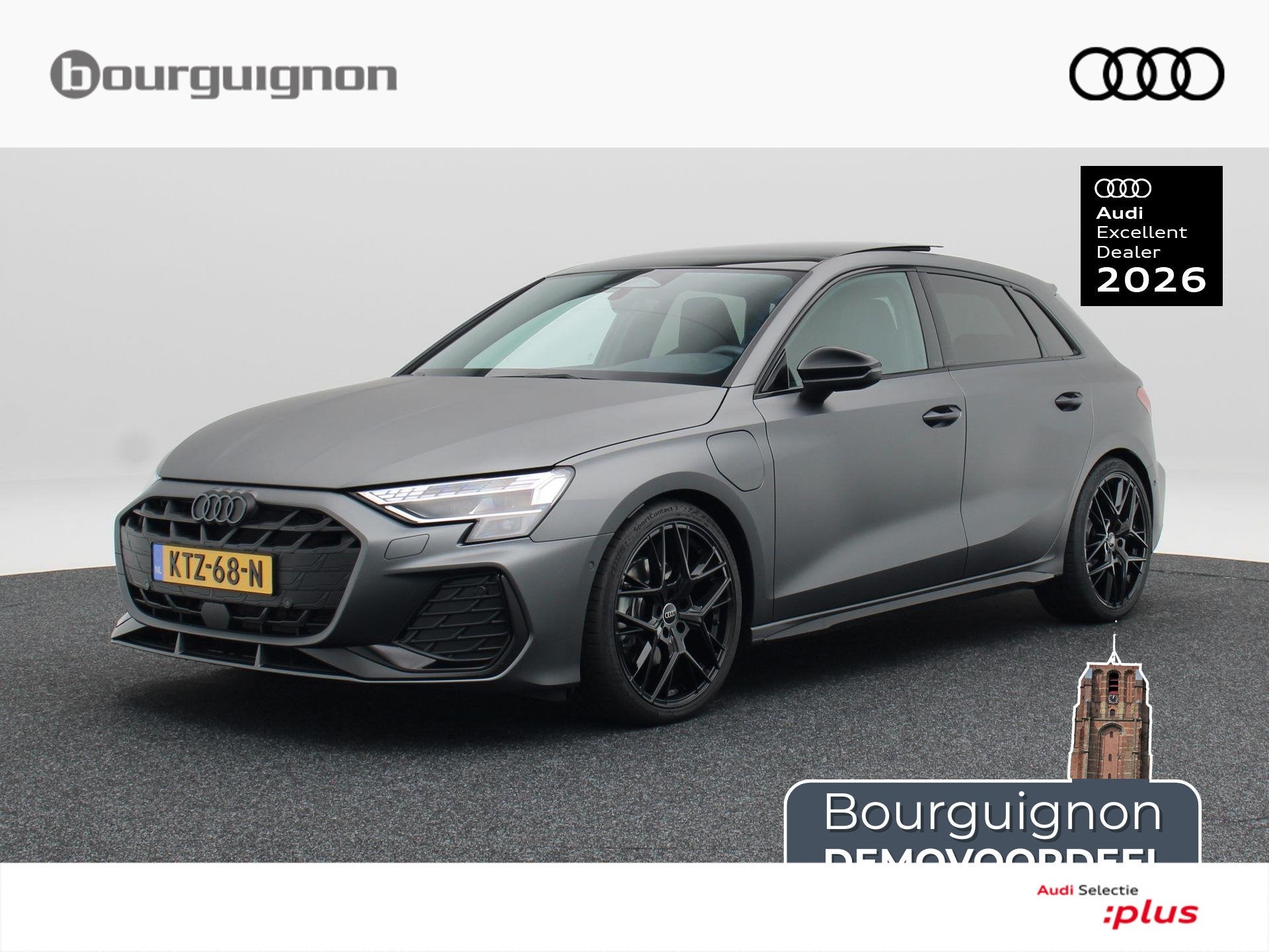 Audi A3 Sportback 40 TFSI e | S edition | Daytona grijs Mat., Euro 6, 4 cilinders, 150 min, Leder en Stof