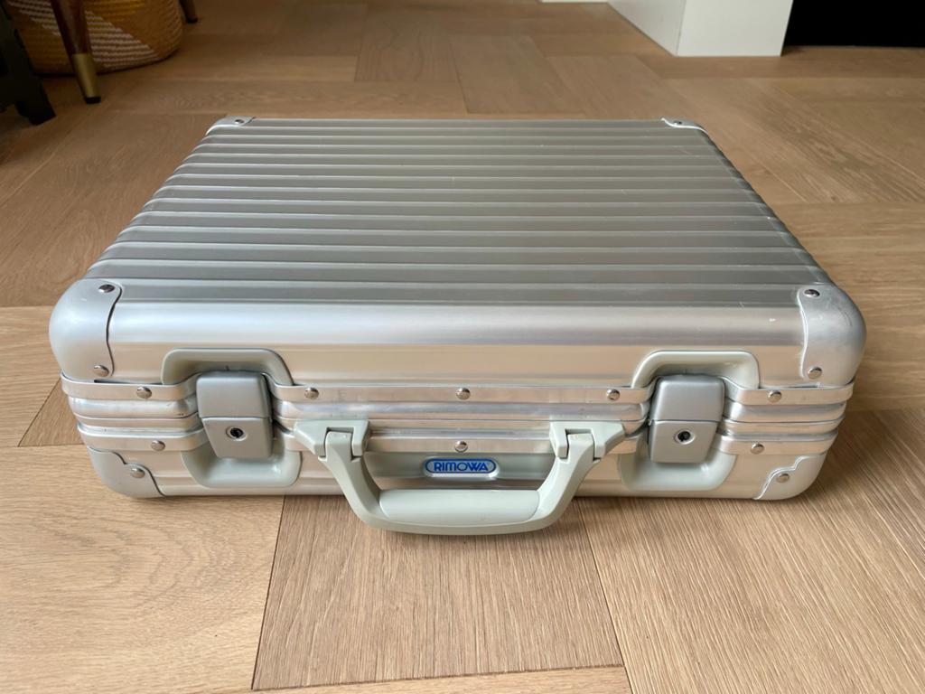 Rimowa Attaché Koffer Zilver - Vintage Aluminium, 40 tot 60 cm, Zo goed als nieuw, Grijs, 35 tot 55 cm
