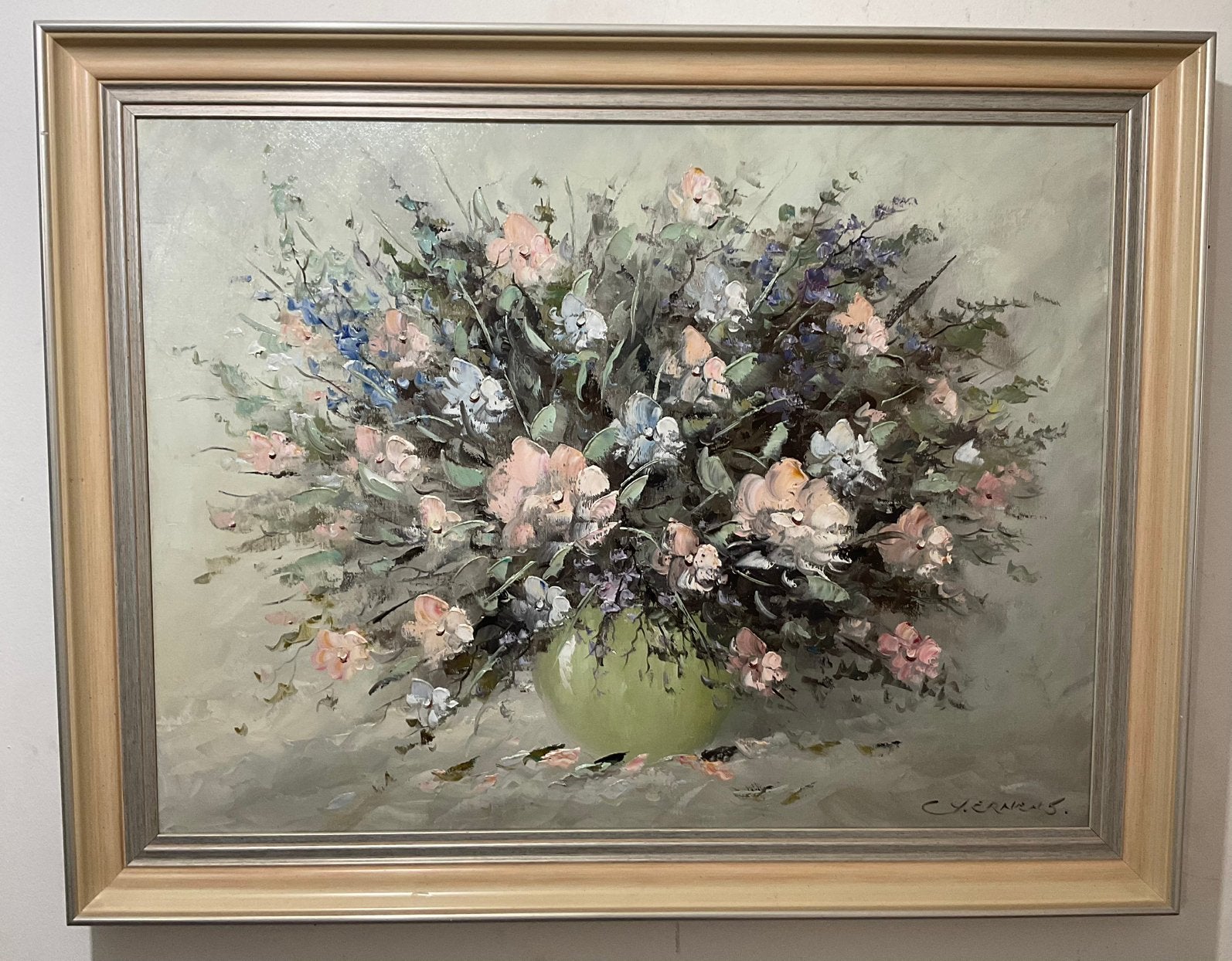 Gerardus Johannes Ernens (1935-heden) - Bloemstilleven, Antiek en Kunst, Ophalen of Verzenden