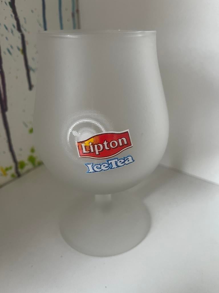 Lipton icetea glazen set can 6 glazen, Ophalen of Verzenden, Nieuw, Frisdrankglas