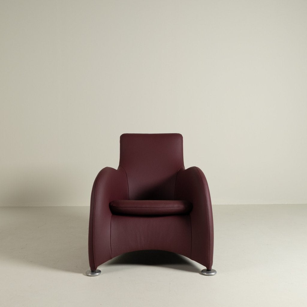 Montis Loge Fauteuil Bordeauxrood Leer, Huis en Inrichting, Niet ingevuld, Nieuw, Niet ingevuld, Niet ingevuld