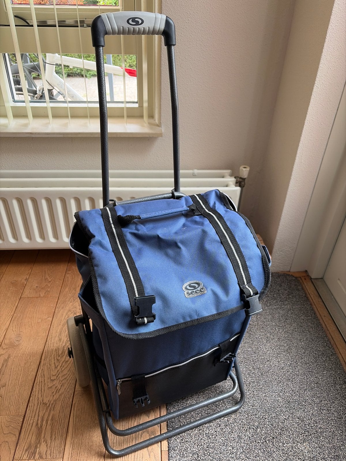 Handige Secc boodschappentrolley - Blauw, Ophalen, Gebruikt, Blauw, Overige typen