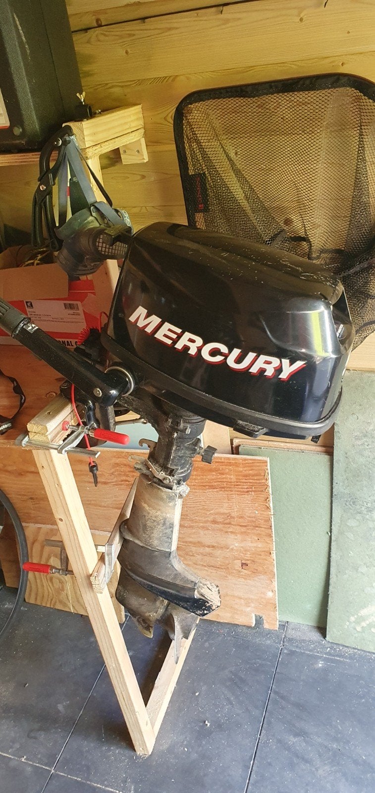 Mercury 5PK kortstaart knuppelbediening, Ophalen of Verzenden, Gebruikt, Motor en Techniek, Motorboot