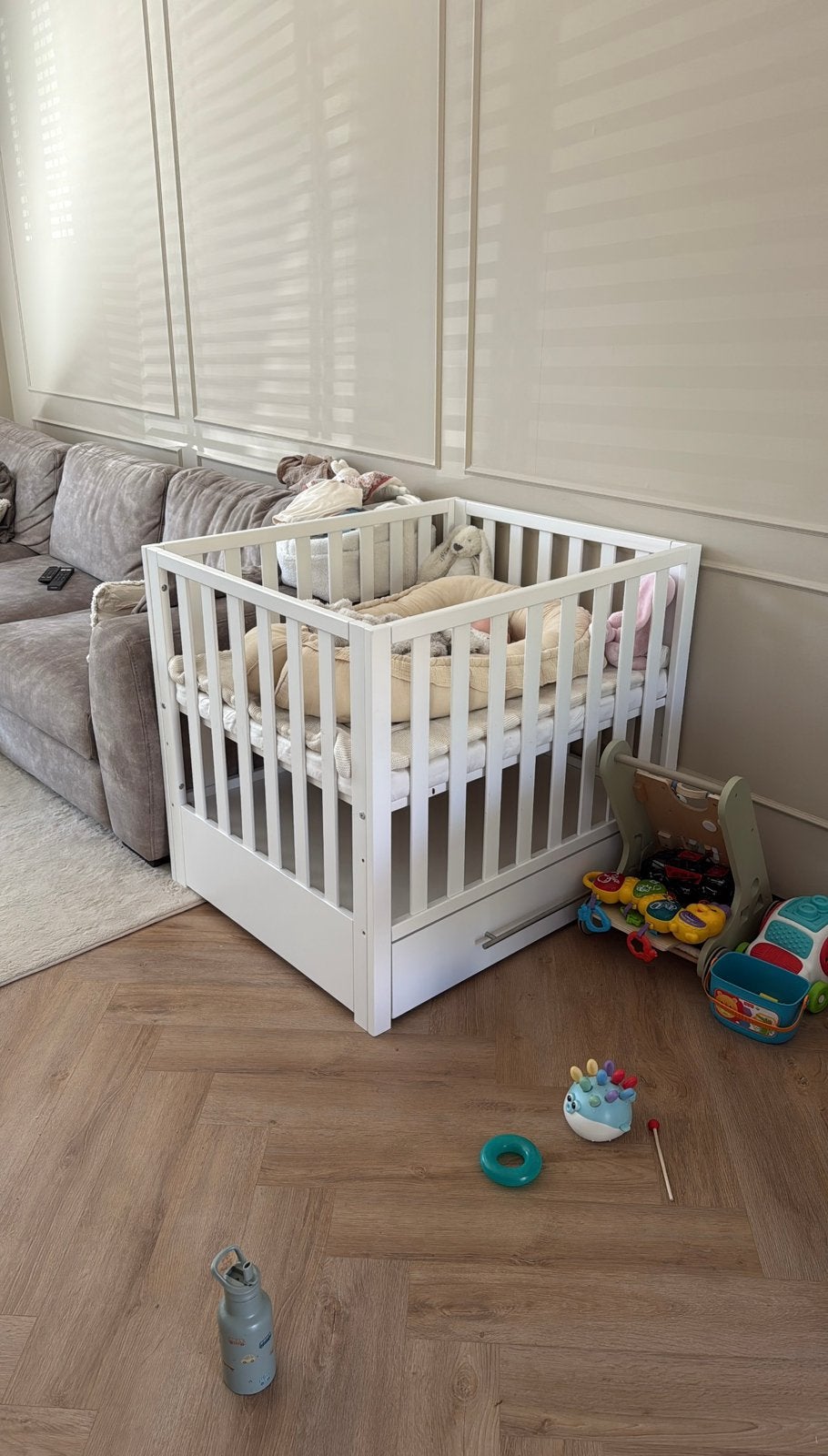 Babybox met lade & matras, Ophalen, Zo goed als nieuw, Lade