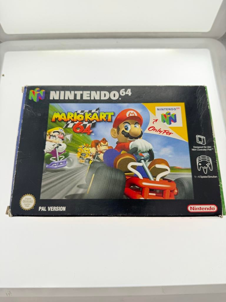 Mario Kart 64 N64 - PAL Versie Compleet in Doos, Racen en Vliegen, Eén computer, Ophalen of Verzenden, Zo goed als nieuw