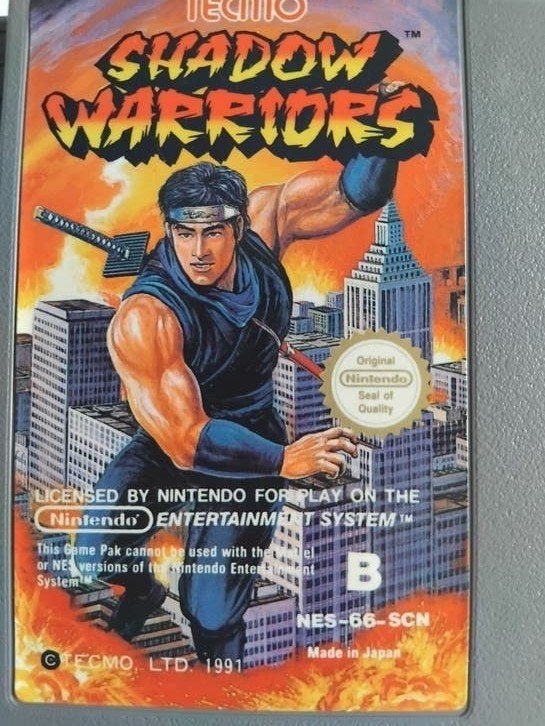 Shadow Warriors NES Game Cartridge - Origineel Tecmo 1991, Ophalen, Gebruikt, Zonder controller
