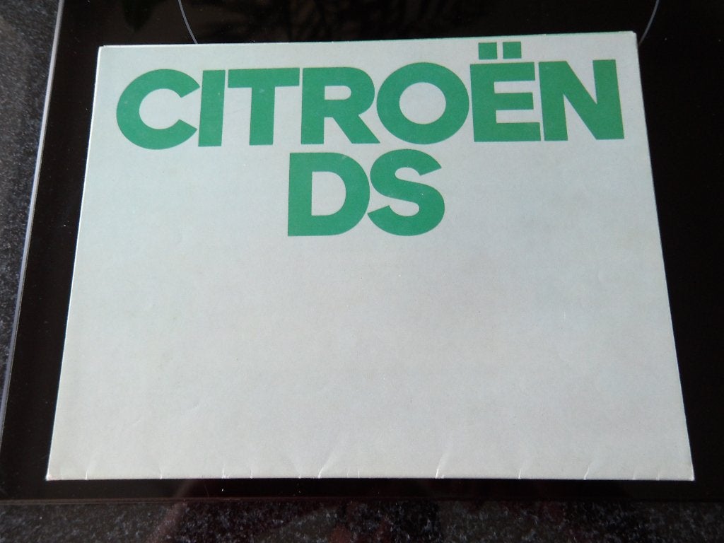 Citroën DS brochure/folder, Ophalen of Verzenden, Gelezen, Citroën