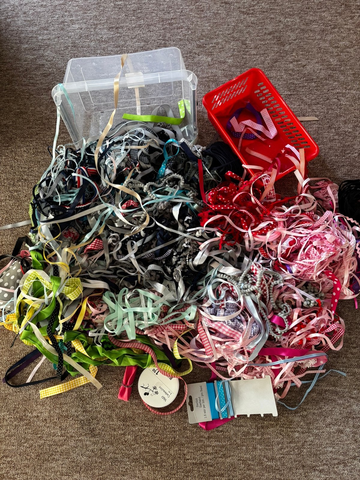 Collectie stoffen lintjes, Ophalen of Verzenden, Zo goed als nieuw