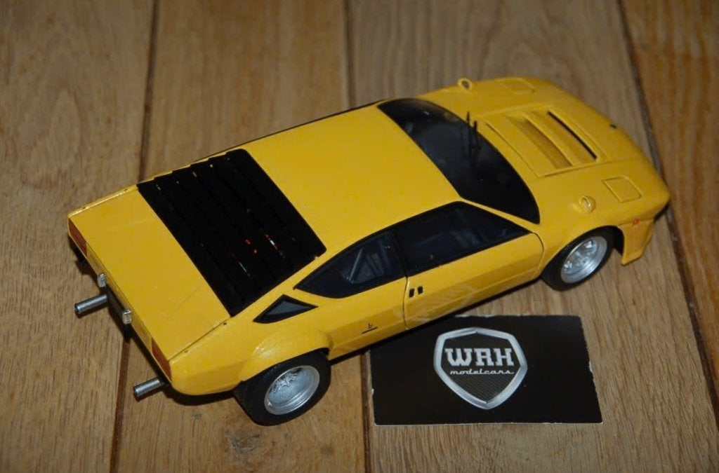 LAMBORGHINI URRACO yellow Kyosho no box 1:18 WRH, Verzenden, Zo goed als nieuw, Auto, Kyosho