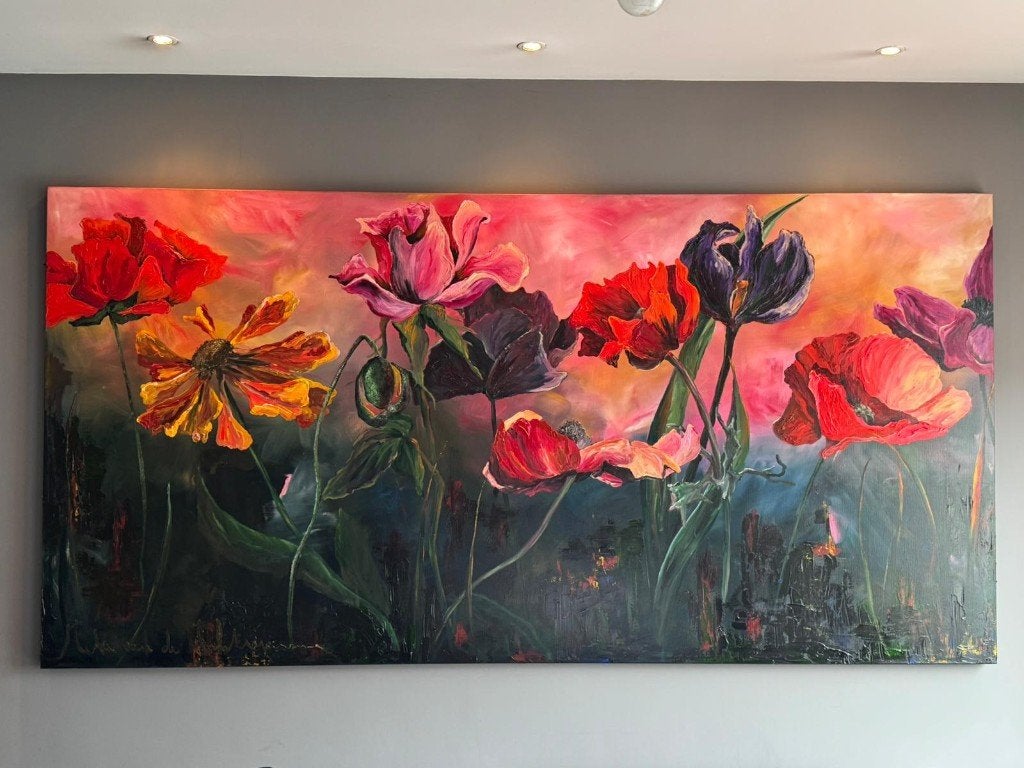 Uniek Bloemenschilderij, Ophalen