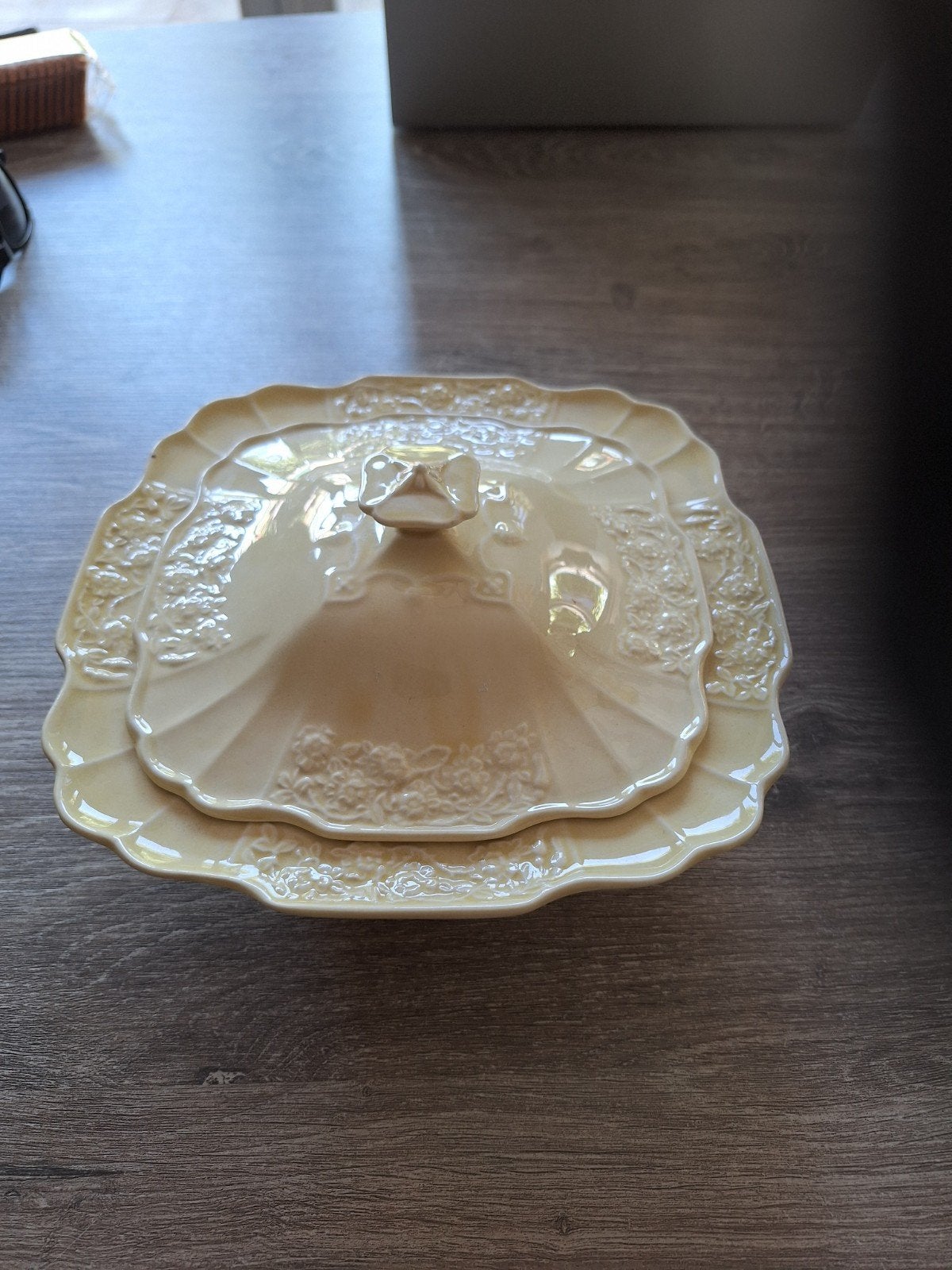 Antieke Engelse dekschaal/tureen - McKinley & Tariff Act, Antiek en Kunst, Ophalen of Verzenden