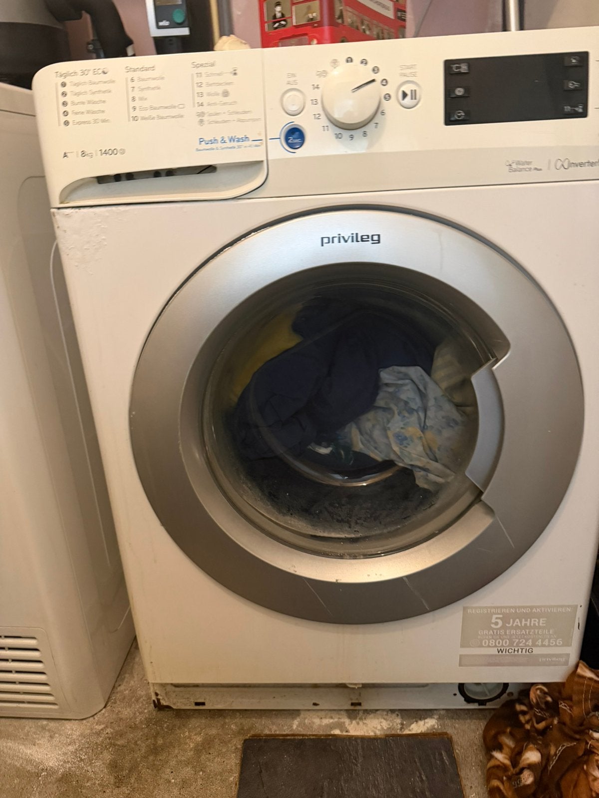 Wasmachine Privileg, Witgoed en Apparatuur, Wasmachines, Ophalen, Zo goed als nieuw, Voorlader, 85 tot 90 cm