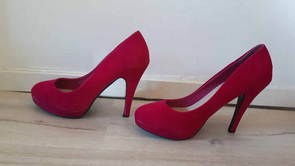 Pumps fuchsia maat 39, Pumps, Ophalen of Verzenden, Zo goed als nieuw, Roze