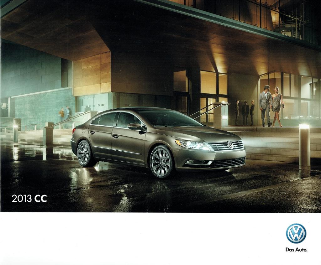 Folder Volkswagen (Passat) CC (USA-uitgave - 2013), Verzenden, Gelezen, Volkswagen