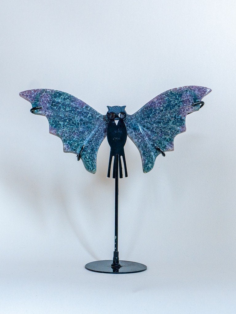 Vleermuis Druifagaat Decoratie op Standaard, Sieraden, Tassen en Uiterlijk, Ophalen of Verzenden
