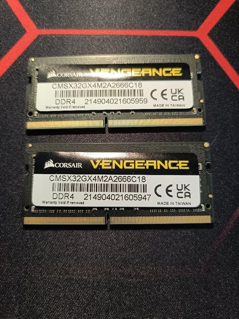 Corsair Vengeance DDR4 RAM 2x16GB 2666MHz SODIMM, Computers en Software, RAM geheugen, 32 GB, Verzenden, DDR4, Zo goed als nieuw