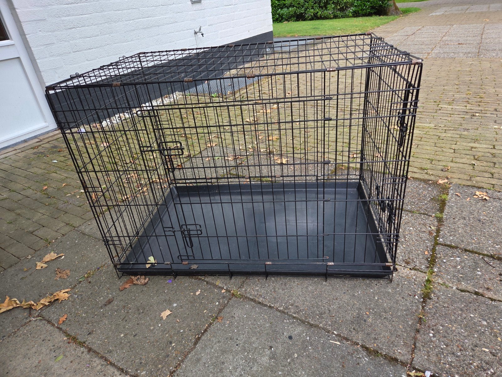 Bench groot zwart 70 x 80 x 100, Dieren en Toebehoren, Hondenhokken, Ophalen, 75 tot 110 cm, 65 tot 100 cm