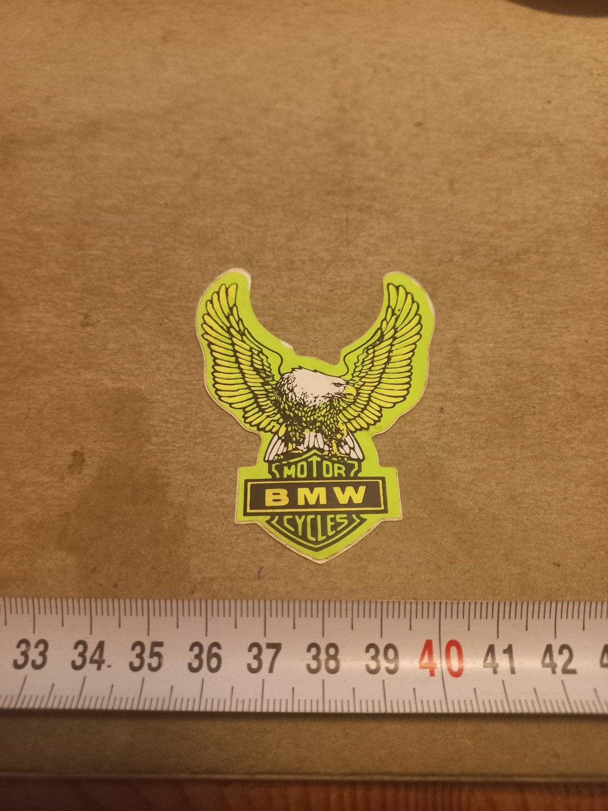 Vintage BMW Motor Cycles Adelaar Sticker, Ophalen of Verzenden