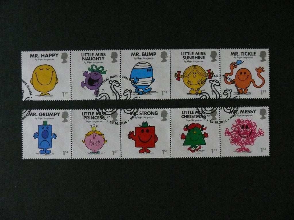 UK / Engeland 2016 Mr. Men, Verzenden, Gestempeld