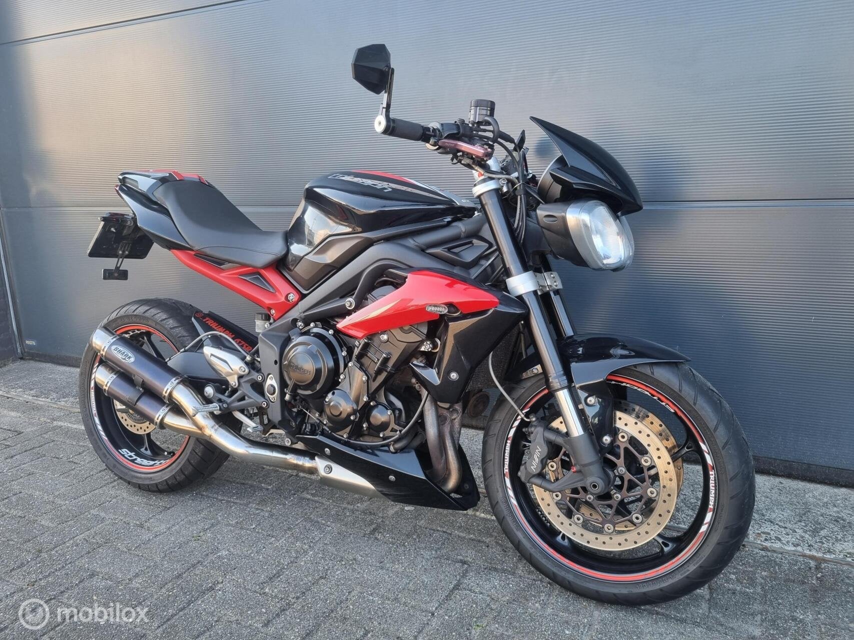 Dikke Triumph Street Triple R ABS (bj 2014) Bulls stickerset, 675 cc, Meer dan 35 kW, Toermotor, ABS