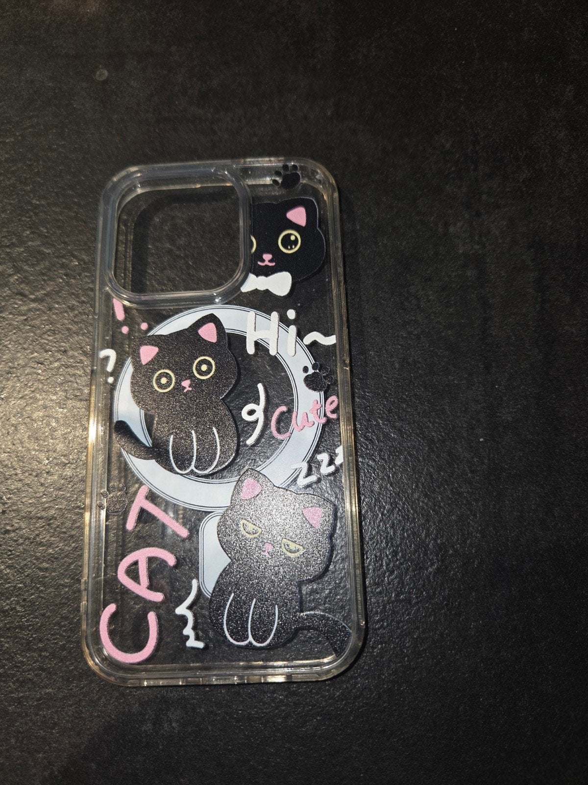 Gratis Hoesje iPhone 15 Pro - Katten Design, Overige merken, Nieuw, Meerkleurig, IPhone 15 Pro