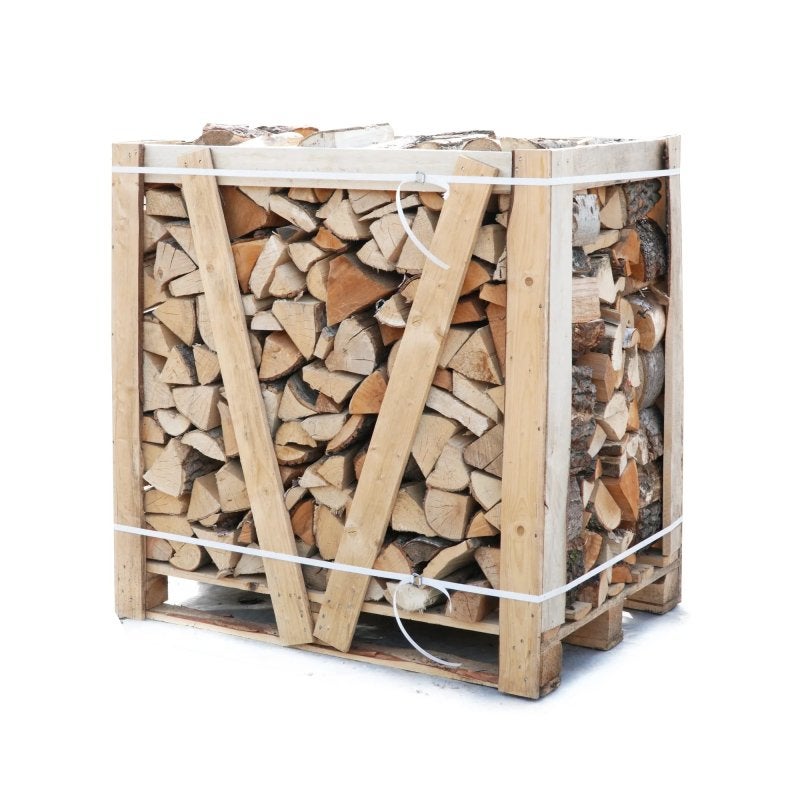 Pallet ovengedroogd haardhout Hardhoutmix, Lees beschrijving, Tuin en Terras, Haardhout, Minder dan 3 m³, Ophalen, Overige houtsoorten