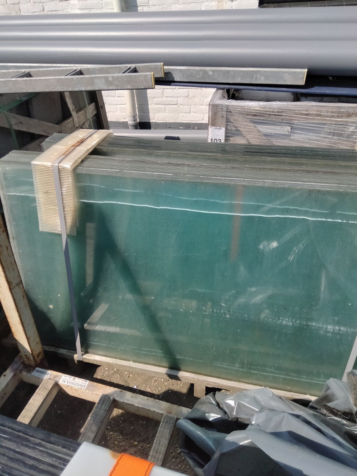 Safety glass for greenhouse, Ophalen of Verzenden, Minder dan 80 cm, Glasplaat, Minder dan 80 cm