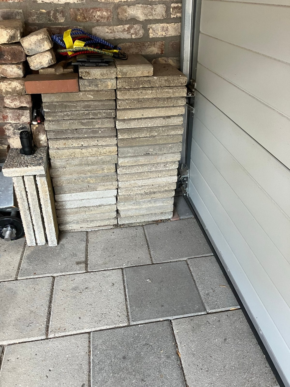 Gebruikte trottoir tegels -, Ophalen, Gebruikt, 10 m² of meer, Beton