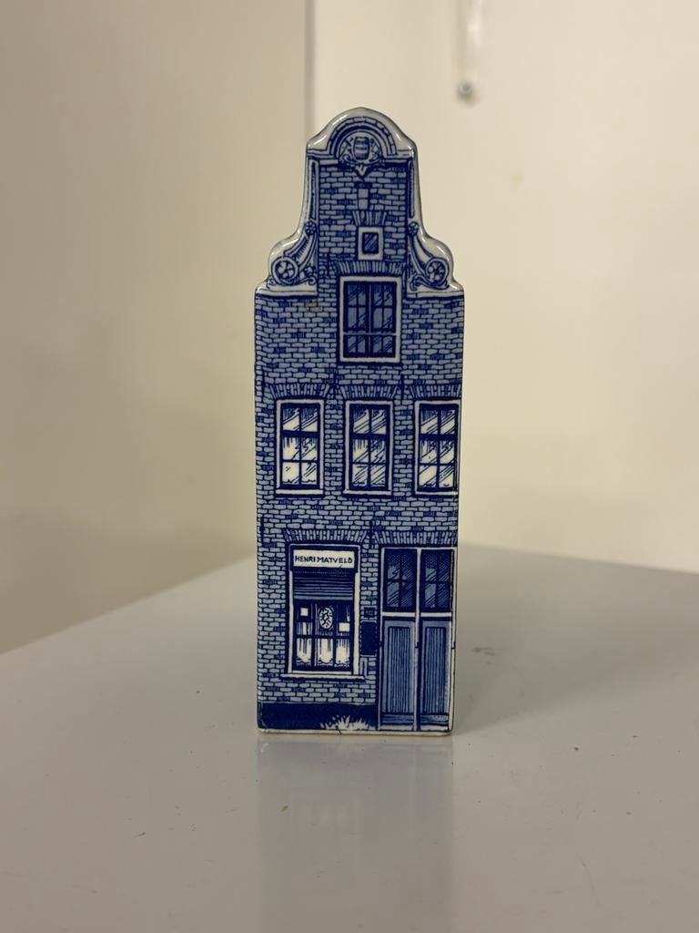 Delfts Blauw Jenever Huisje - Rembrandt Korenwijn, Ophalen of Verzenden, Zo goed als nieuw, Gevuld