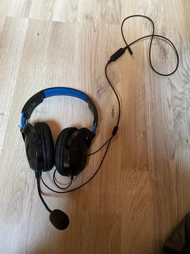 Gaming Koptelefoon met Microfoon - Zwart/Blauw, Ophalen, Gebruikt, Over oor (circumaural), Overige merken