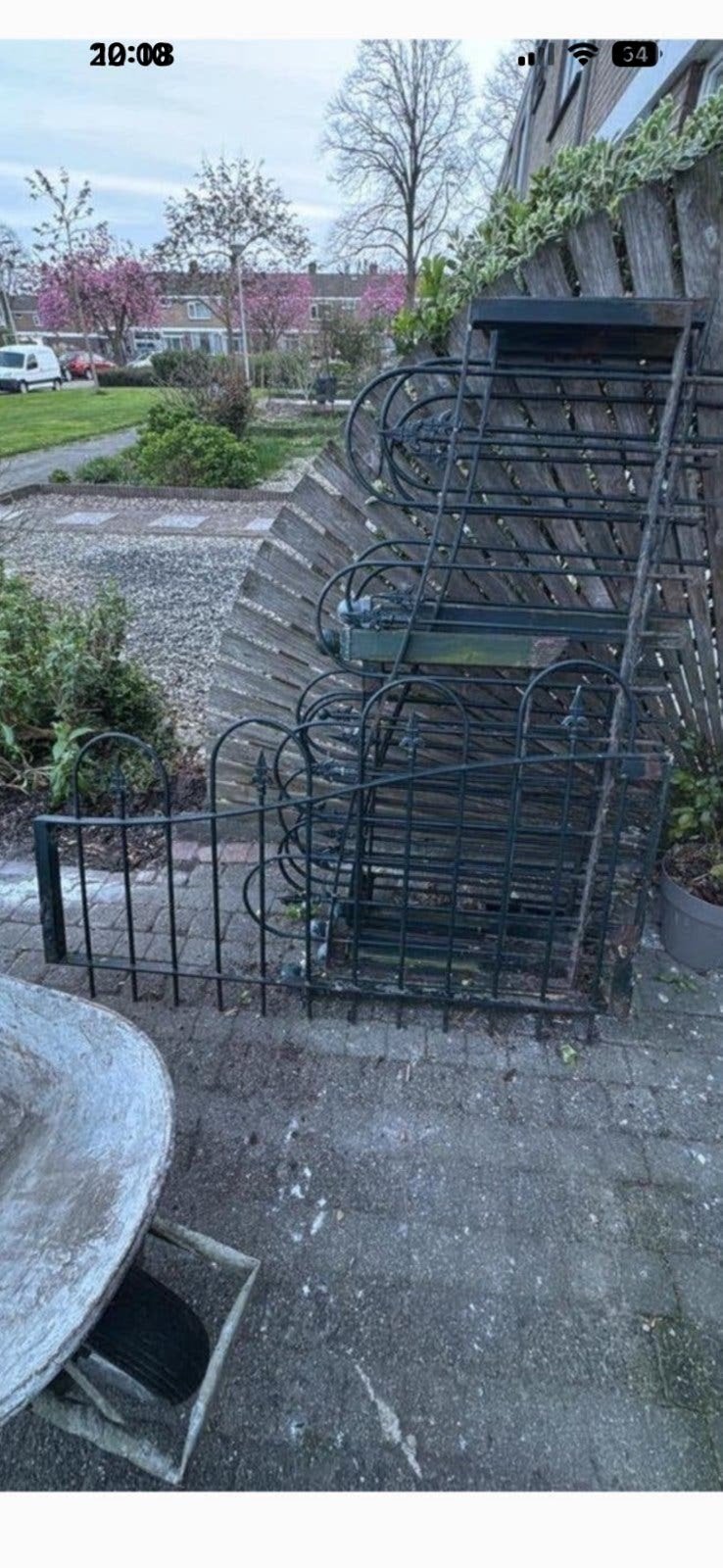 Tuinhek metaal, Tuin en Terras, Ophalen of Verzenden, Zo goed als nieuw, IJzer, Tuinhek