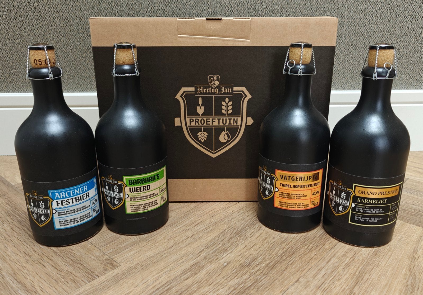 Hertog Jan Proeftuin bierpakket - 4 unieke bieren, Verzamelen, Ophalen, Nieuw, Flesje(s), Hertog Jan
