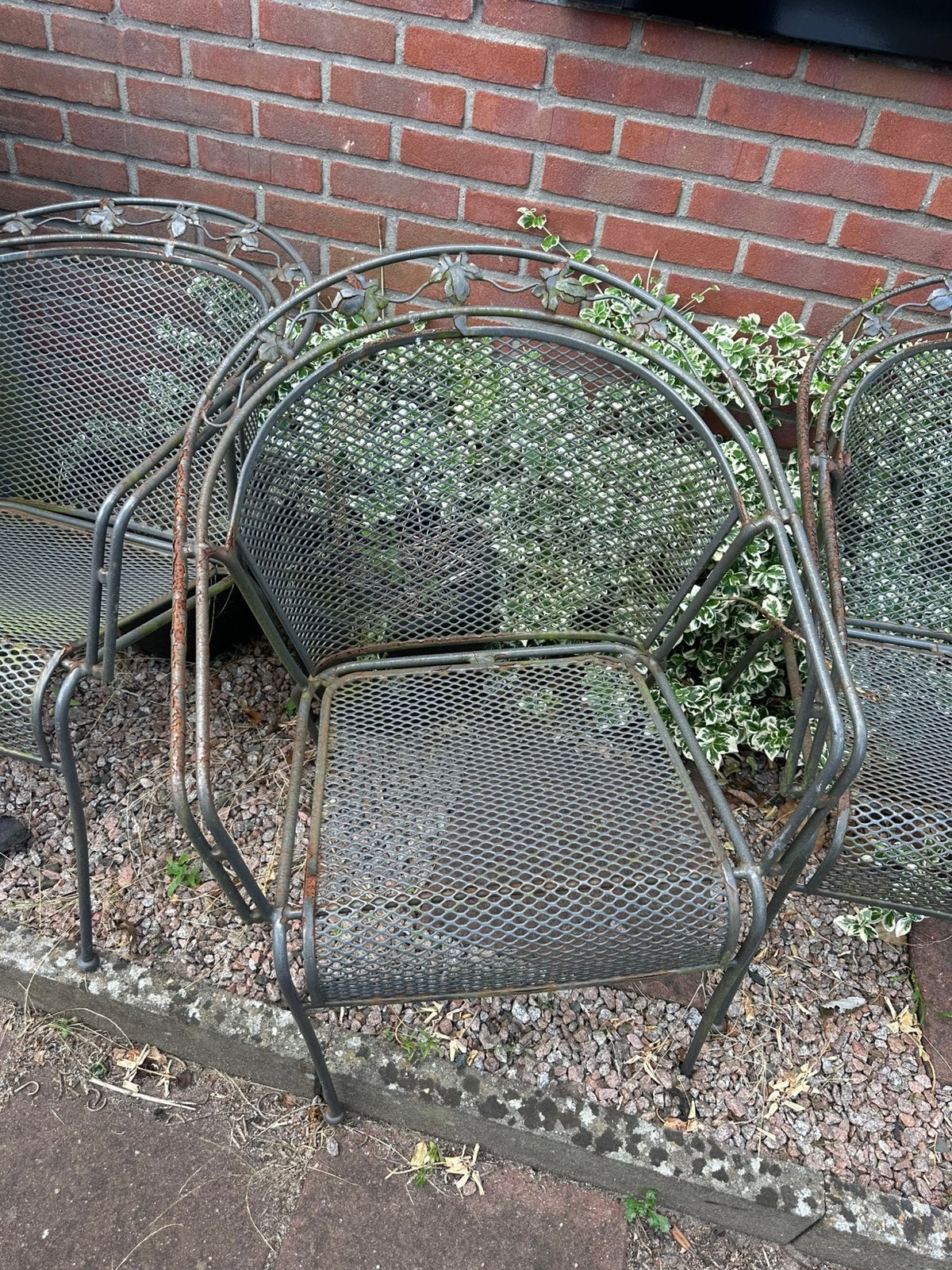 Tuinstoelen 4 stuks, Ophalen, Gebruikt, Kunststof
