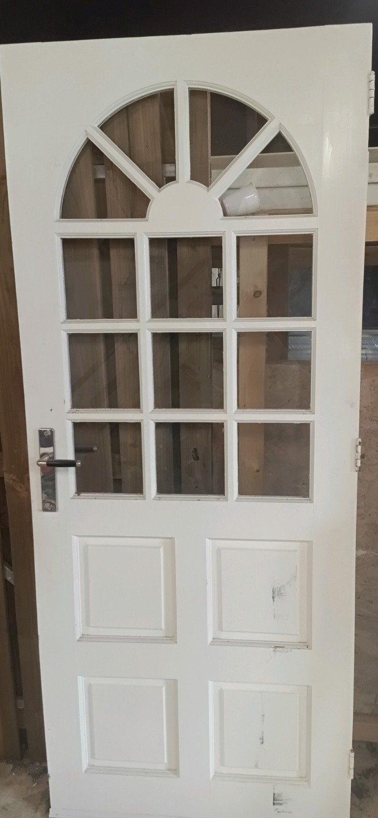 Binnendeur 82.5x198 met werkend deurbeslag, Ophalen, Gebruikt, 80 tot 100 cm, Binnendeur