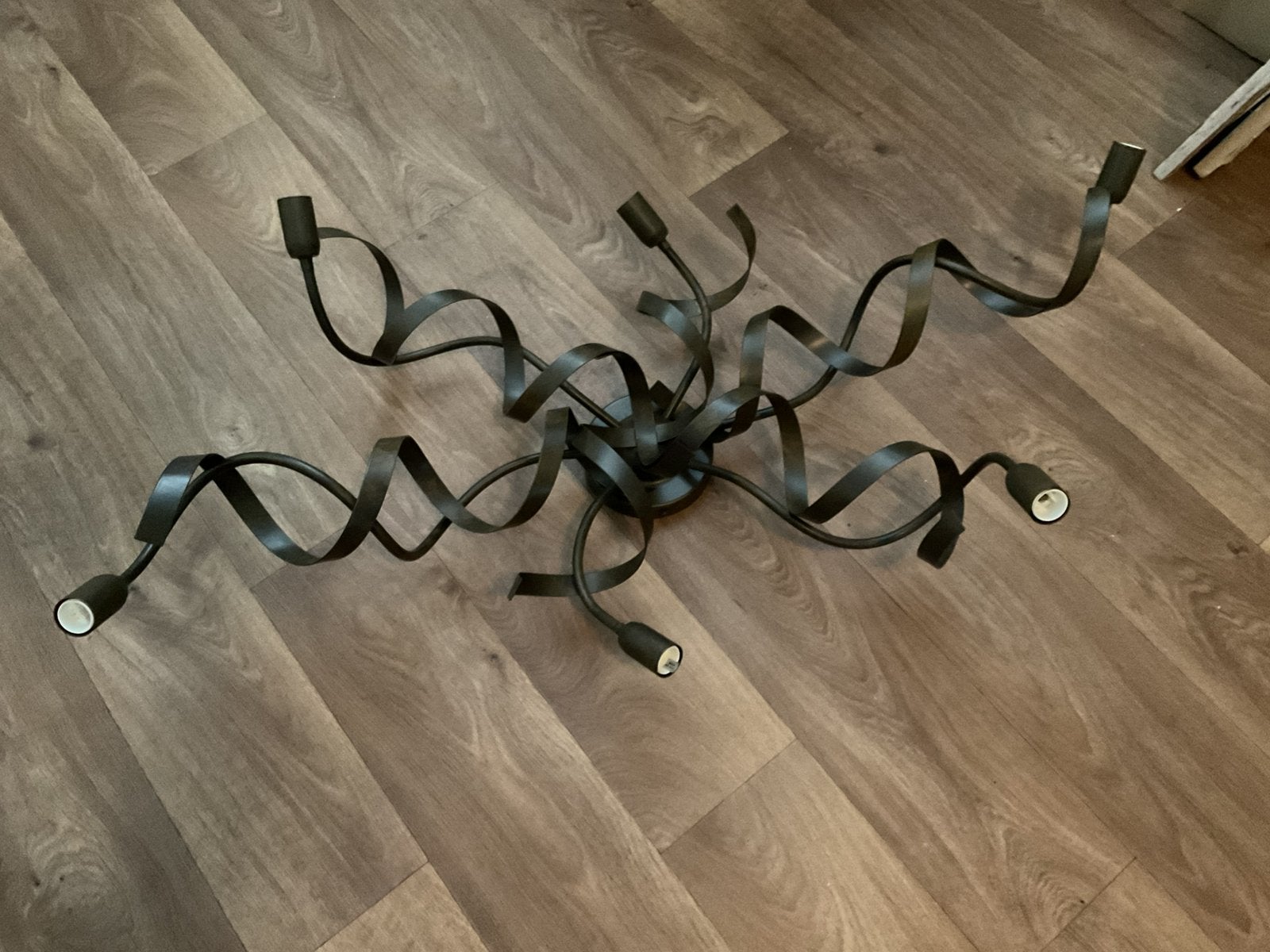 Plafondlamp, Ophalen, Zo goed als nieuw, Metaal