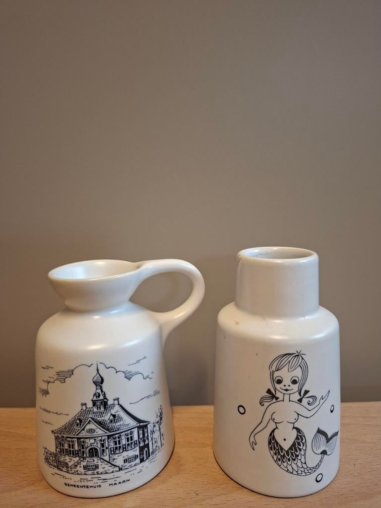 Vintage Souvenir Vaasjes van Plateel - Schoonhoven Holland, Antiek en Kunst, Antiek | Vazen, Ophalen of Verzenden